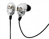 SKULL SILVER Headphones for iphone/mp3 (microphone available)
