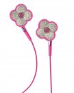 FLOWER SWAROVSKI PINK for iphone/mp3 (microphone available)